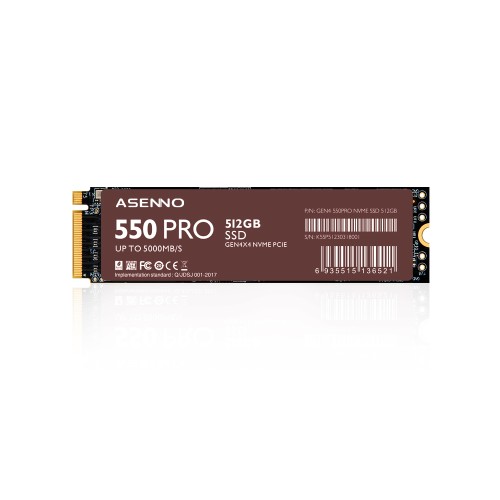 ASENNO　新品未開封　SSD　１TB ASENNO Professional SSD Solid State Drive and DDR Memory